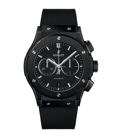 hublot watch black and silver|Hublot black magic 42mm.